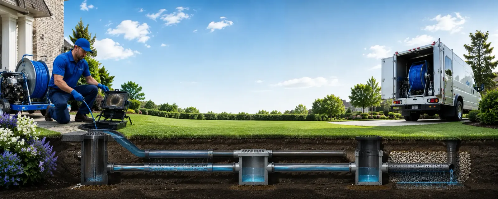 Outdoor drain cleaning information for Edgemoor, SC